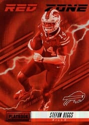 2022 Panini Playbook Red Zone Stefon Diggs #RZ-6 card