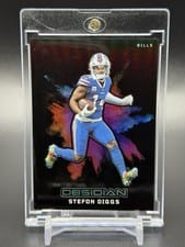 2023 Panini Obsidian Black Color Blast Stefon Diggs #10 card