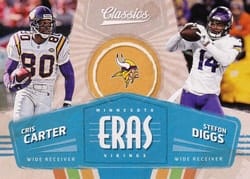 2018 Panini Classics Eras Stefon Diggs / Cris Carter #5 card