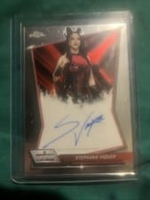 2026 Topps Chrome WWE Red Brand Autographs Stephanie Vaquer #RBA-STE card