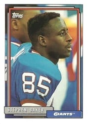 1992 Topps Base Set Stephen Baker #530 card
