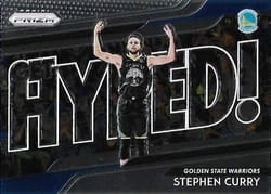 2018-19 Panini Prizm Get Hyped! Stephen Curry #2 card