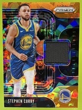2019 Panini Prizm Sensational Swatches Stephen Curry #SCU card