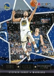 2020-21 Hoops Winter Lights Camera Action Stephen Curry #26 card