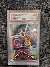 2020-21 Panini Contenders Optic Superstars Stephen Curry #4 card