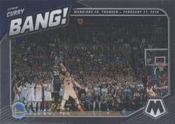 2020-21 Panini Mosaic Bang! Stephen Curry #2 card