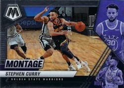 2020-21 Panini Mosaic Montage Stephen Curry #28 card