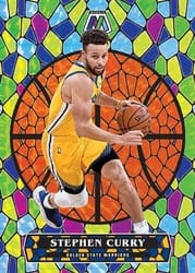 2020-21 Panini Mosaic Stained Glass Stephen Curry #4 card