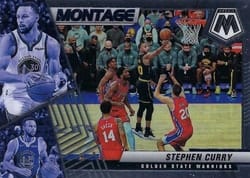 2021-22 Panini Mosaic Montage Stephen Curry #21 card