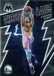 2021-22 Panini Mosaic Thunder Lane Stephen Curry #17 card