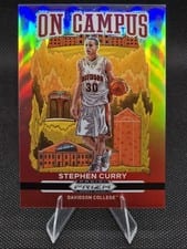 2021 Panini Prizm Draft Picks On Campus Stephen Curry #14 card