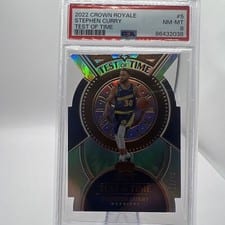 2022-23 Panini Crown Royale Test of Time Stephen Curry #5 card