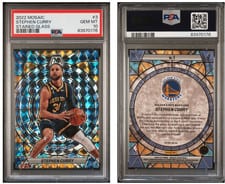 2022-23 Panini Mosaic Stained Glass Stephen Curry #3 card