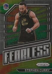 2022-23 Panini Prizm Fearless Stephen Curry #15 card