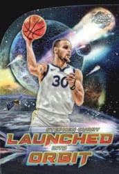 2023-24 Topps Chrome Cosmic Launched Into Orbit Stephen Curry #LIO-19 card