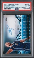 2023-24 Topps Midnight Horizon Signatures Stephen Curry #HS-SC card