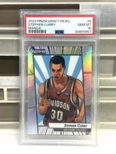 2023 Panini Prizm Draft Picks Manga Stephen Curry #8 card