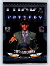2024-25 Panini Prizm Black Luck of the Lottery Stephen Curry #12 card