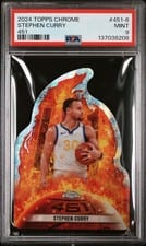 2024-25 Topps Chrome 451 Stephen Curry #451-6 card