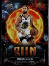2025-26 Topps Cosmic Chrome Planetary Pursuit Sun Stephen Curry #PPS-3 card