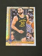 2025 Topps Chrome Stephen Curry X-Fractor #201 card