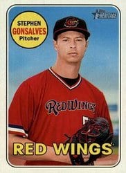 2018 Topps Heritage Minor League Base Set Stephen Gonsalves #71 card