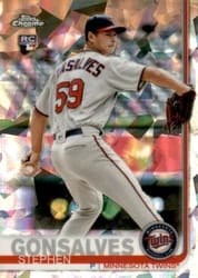 2019 Topps Chrome Sapphire Edition Base Set Stephen Gonsalves #355 card