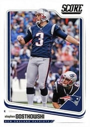 2018 Score Base Set Stephen Gostkowski #215 card