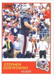2019 Score Base Set Stephen Gostkowski #149 card