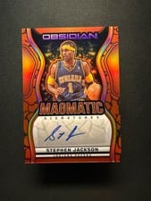 2024-25 Panini Obsidian Magmatic Signatures Stephen Jackson #MS-SJI card