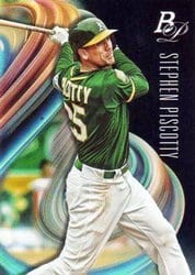 2018 Bowman Platinum Base Set Stephen Piscotty #81 card