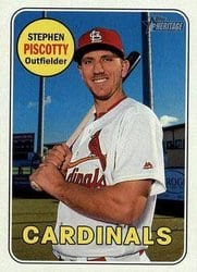 2018 Topps Heritage Base Set Stephen Piscotty #116 card