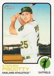 2022 Topps Heritage Base Set Stephen Piscotty #342 card