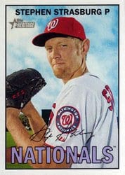 2016 Topps Heritage Base Set Stephen Strasburg #284 card