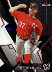 2018 Finest Base Set Stephen Strasburg #55 card