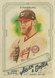 2018 Topps Allen & Ginter Base Set Stephen Strasburg #93 card