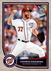 2018 Topps Big League Base Set Stephen Strasburg #251 card