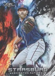 2018 Topps Fire Base Set Stephen Strasburg #99 card