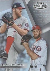 2018 Topps Gold Label Base Set Stephen Strasburg #96 card