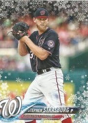 2018 Topps Holiday Base Set Stephen Strasburg #HMW49 card