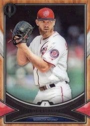 2018 Topps Tribute Base Set Stephen Strasburg #77 card