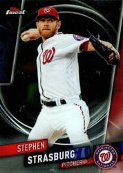 2019 Finest Base Set Stephen Strasburg #109 card