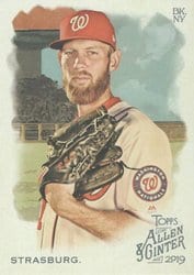 2019 Topps Allen & Ginter Base Set Stephen Strasburg #72 card