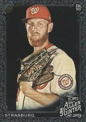 2019 Topps Allen & Ginter X Base Set Stephen Strasburg #72 card