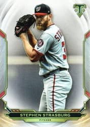 2019 Topps Triple Threads Base Set Stephen Strasburg #28 card