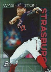 2020 Bowman Platinum Base Set Stephen Strasburg #42 card