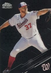 2020 Topps Chrome Black Base Set Stephen Strasburg #66 card