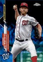 2020 Topps Chrome Sapphire Edition Base Set Stephen Strasburg #181 card