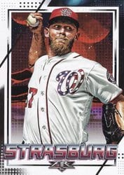 2020 Topps Fire Base Set Stephen Strasburg #57 card