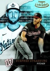 2020 Topps Gold Label Base Set Stephen Strasburg #99 card